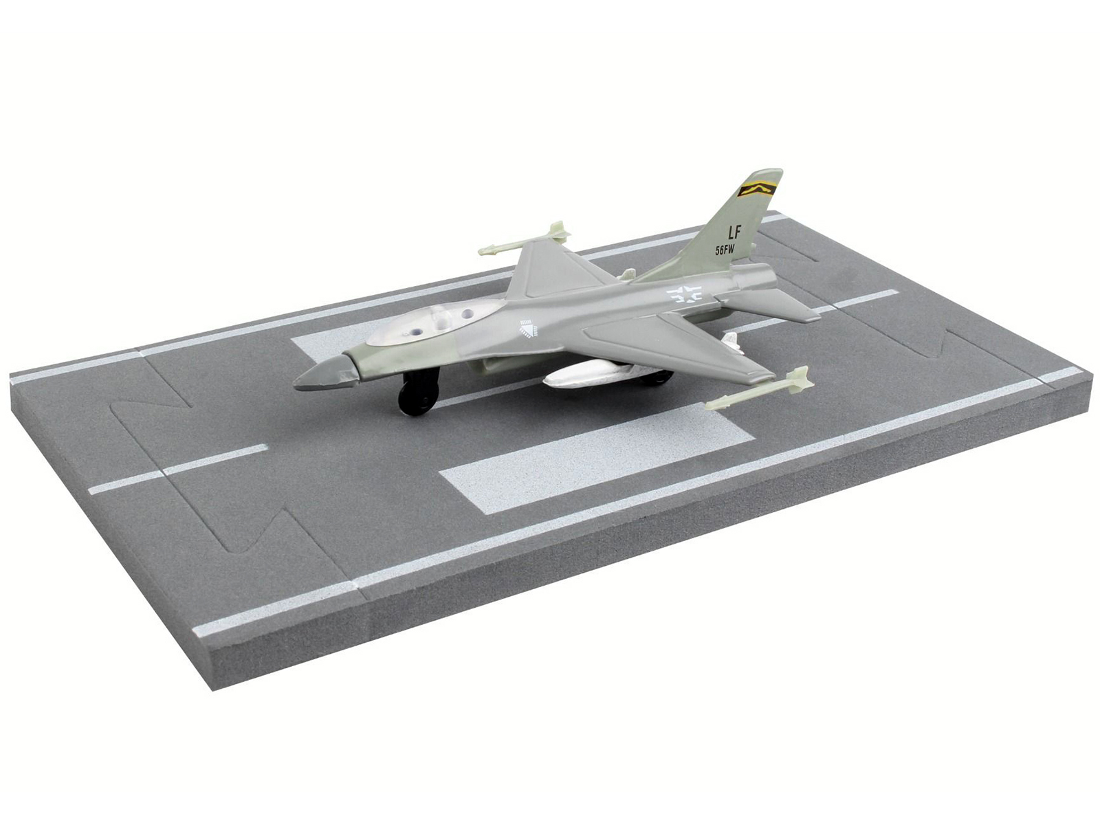 Grumman F-14 Tomcat Fighter Aircraft "VF-32 The Swordsmen" and Section D of USS Enterprise (CVN-65) Aircraft Carrier Display Deck "Legendary F-14 Tomcat" Series 1/200 Diecast Model by Forces of Valor