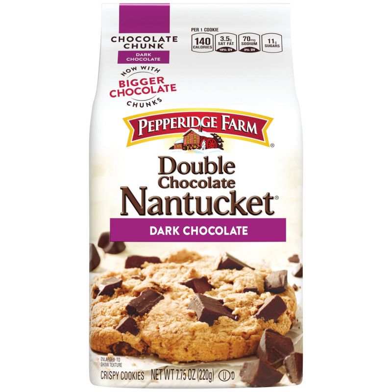 Pepperidge Farm Nantucket Crispy Double Chocolate Chunk Cookies - 7.75oz