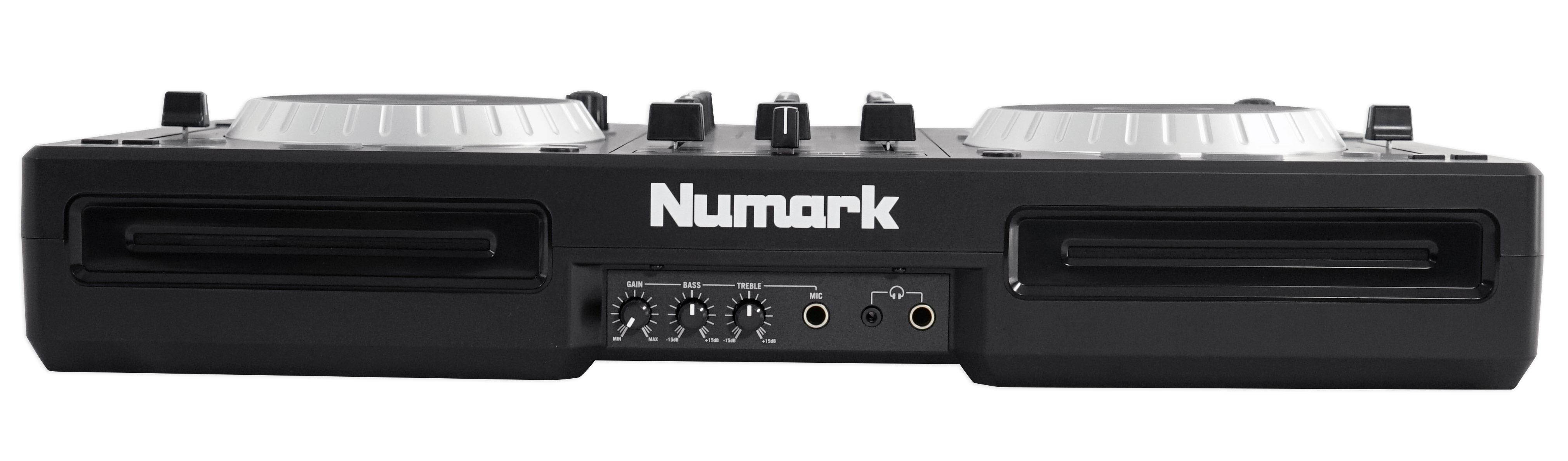 Numark Mixdeck Express DJ Mixer/Controller, Dual CD+USB Playback+Headphones+Mics