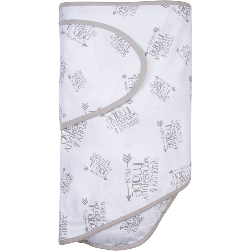 Miracle Blanket Swaddle Wrap Fearfully Made - Gray
