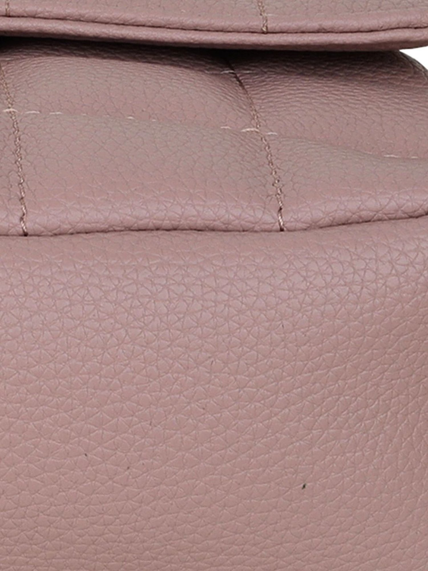 Carlton London Pink Quilted Medium Sling Handbag
