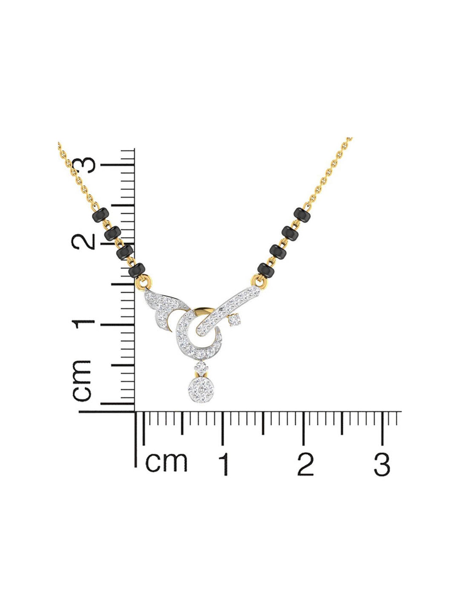 Waman Hari Pethe Jewellers 18k Gold & Diamond Mangalsutra for Women