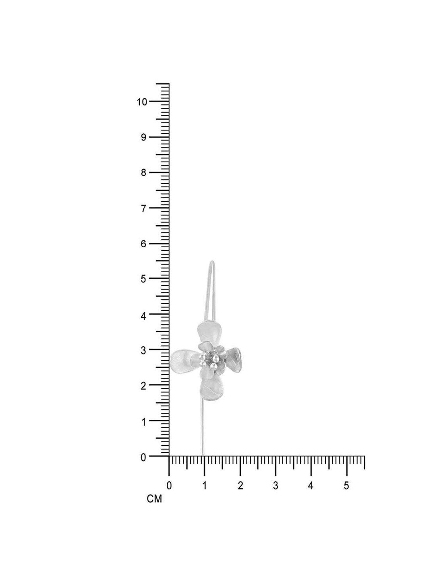 Rihi by P.C. Chandra Jewellers 925 Silver Dripping Flower Earrings for Women & Girls