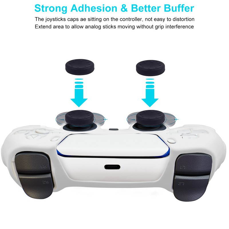 Brightup Dual Charger for PS5 Controller,Wechip Fast Charging Station Charger Dock with LED Indicator Safety Chip Protection Portable Gaming Charging Station Stand, Black