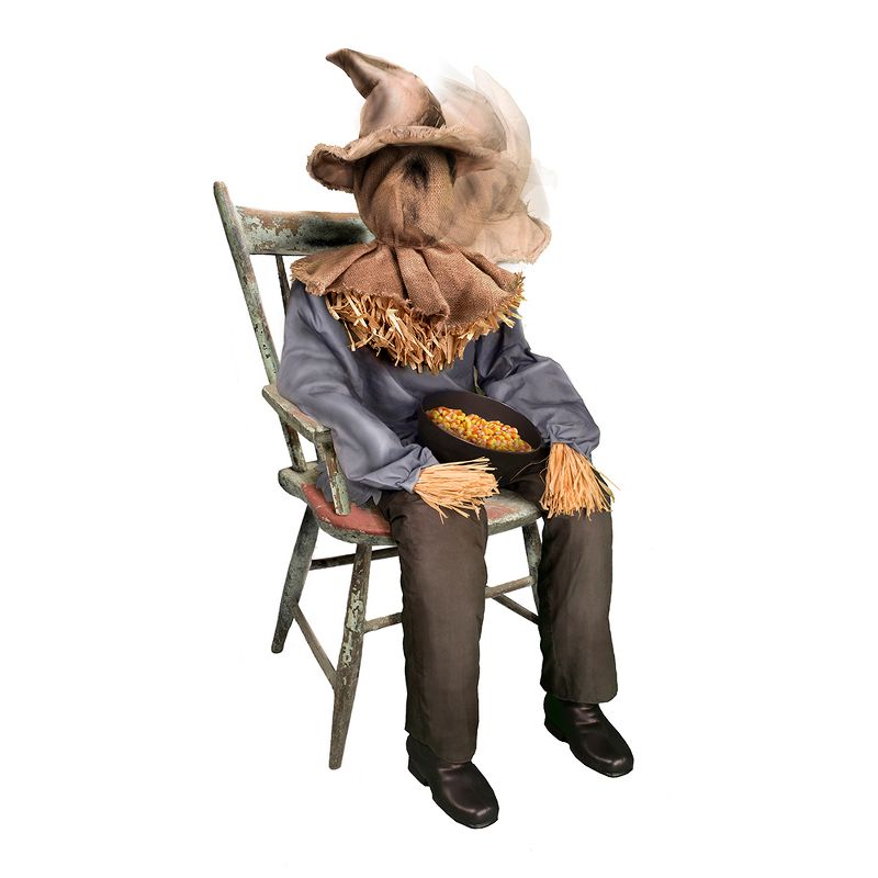 Tekky Sitting Scarecrow, Brown