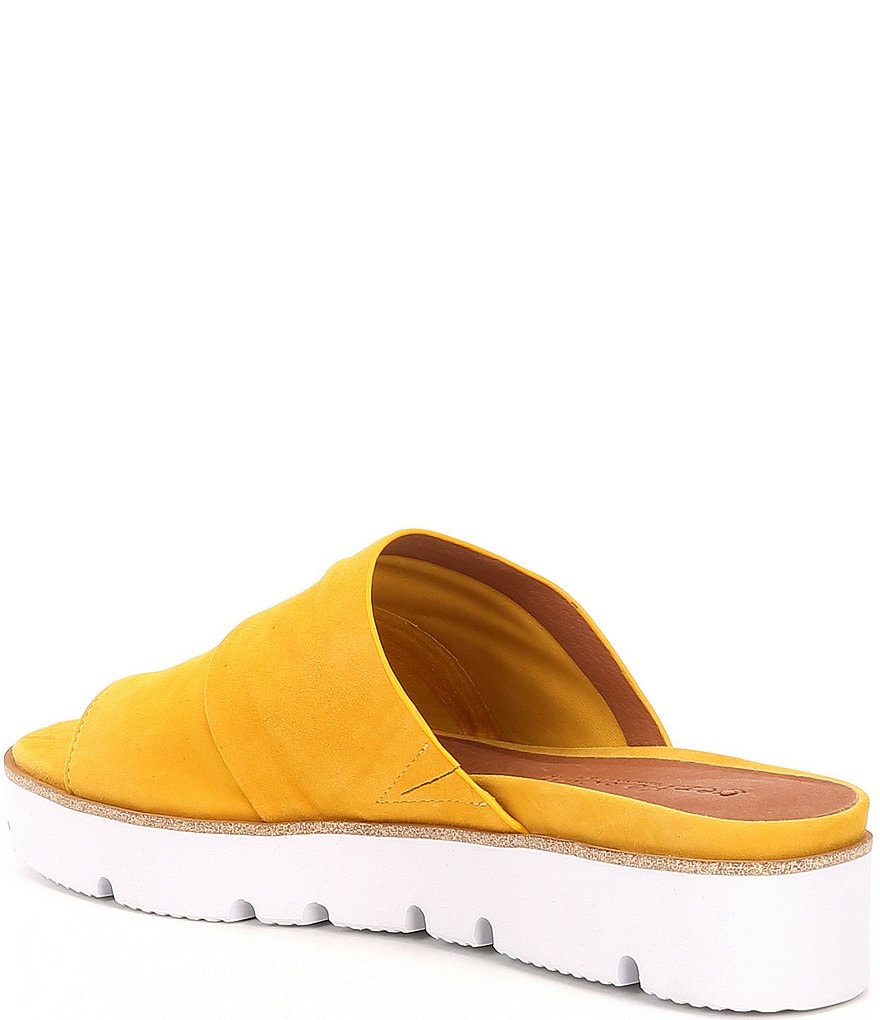 Gentle Souls Lavern Suede Toe Thong Platform Sandals