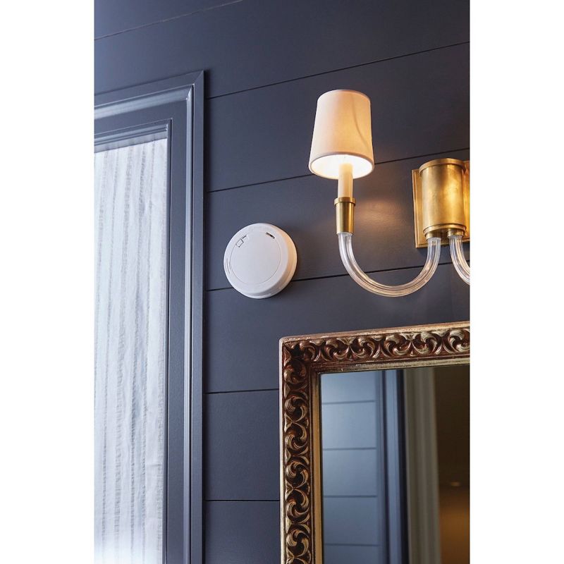 First Alert PR710 10-Year Battery Powered Slim Smoke Detector with Photoelectric Sensor