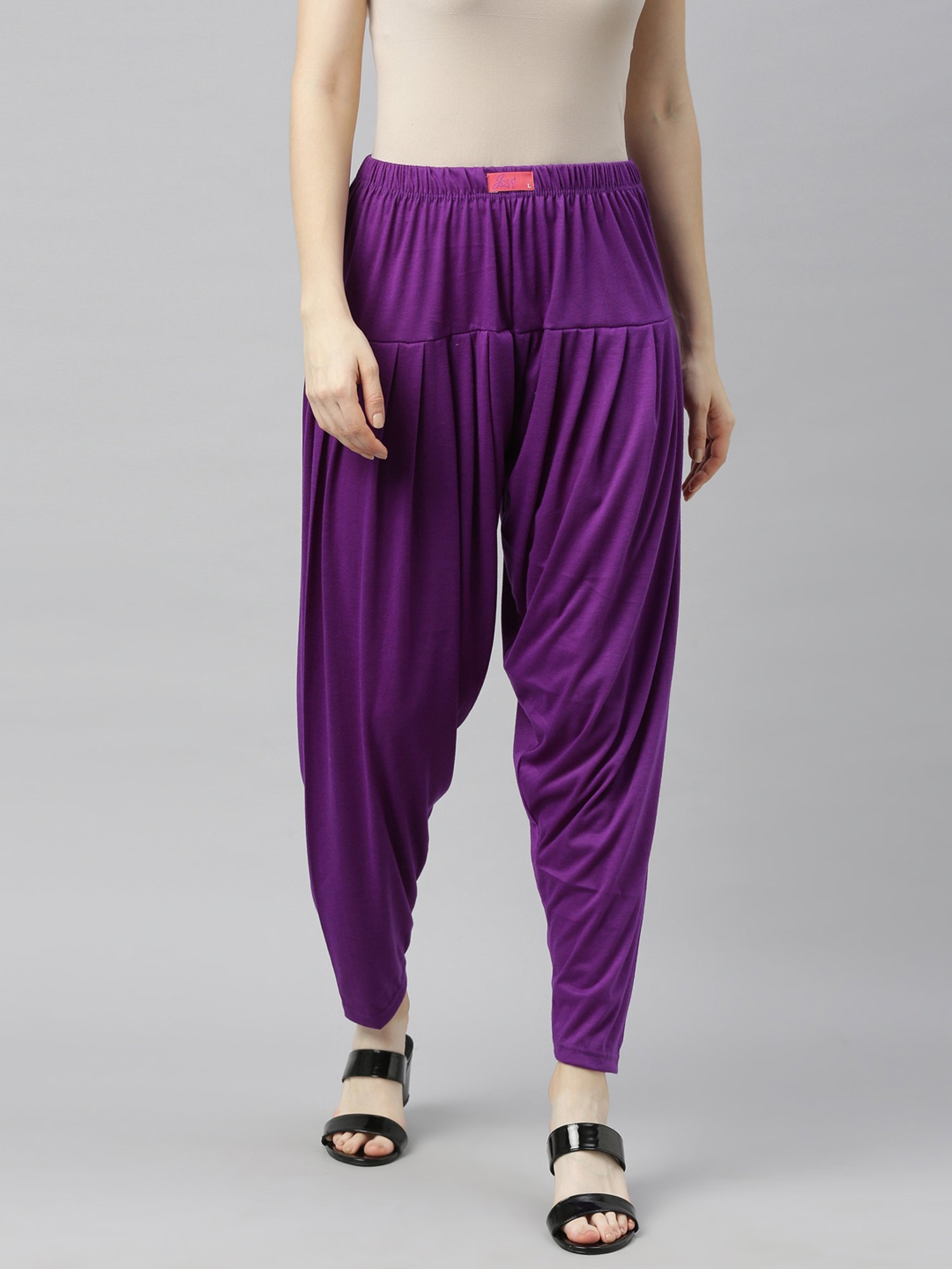 JCSS Green & White Patiala Pants - Pack Of 3