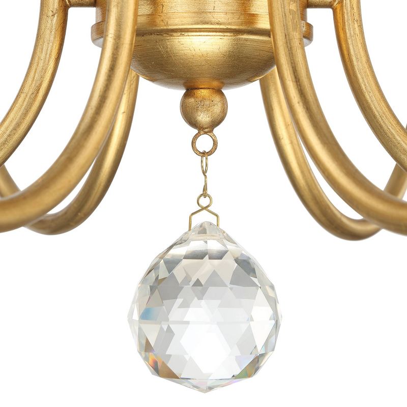 Possini Euro Design Possini Euro Gypsum 27 3/4"W Gold Leaf 6-Light Chandelier