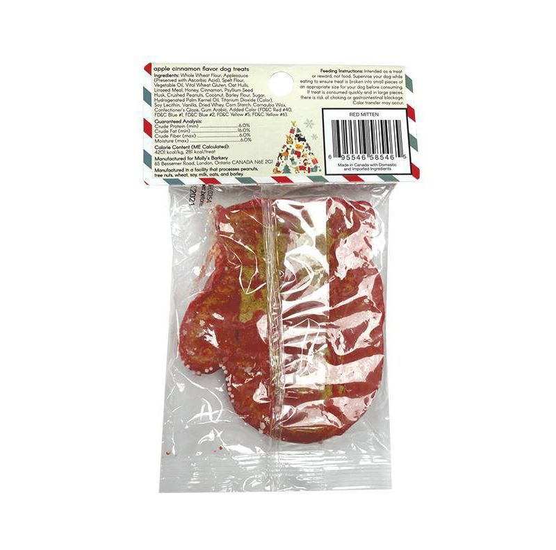 Molly's Barkery Red Mitten Dog Treats - 2.36oz