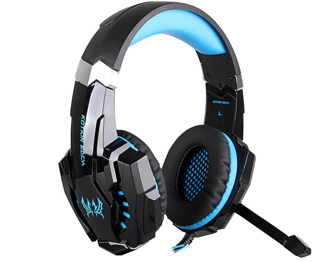 EACH G9000 PUBG Headphones Luminous Headset Internet Cafe EarPhones 3.5 Quadrupole Mobile Phone Headset PS4,XBOX ONE