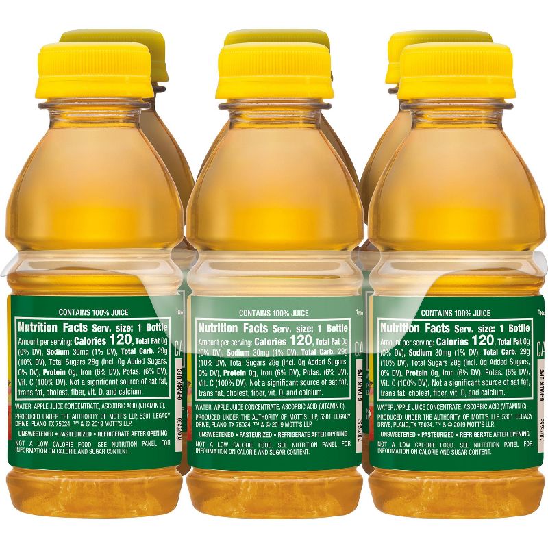 Mott's 100% Original Apple Juice - 6pk/8 fl oz Bottles