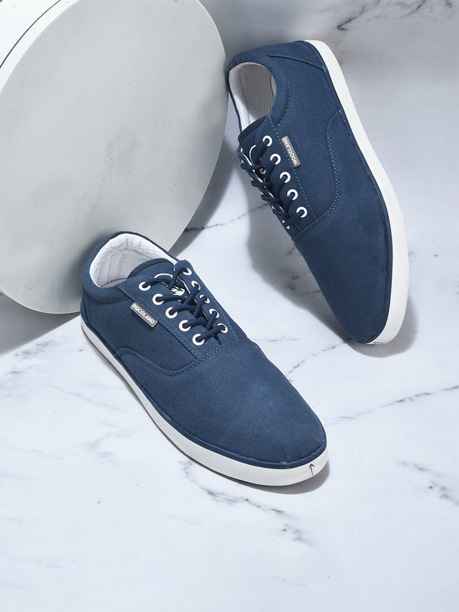 Woodland Men's Blue Casual Sneakers