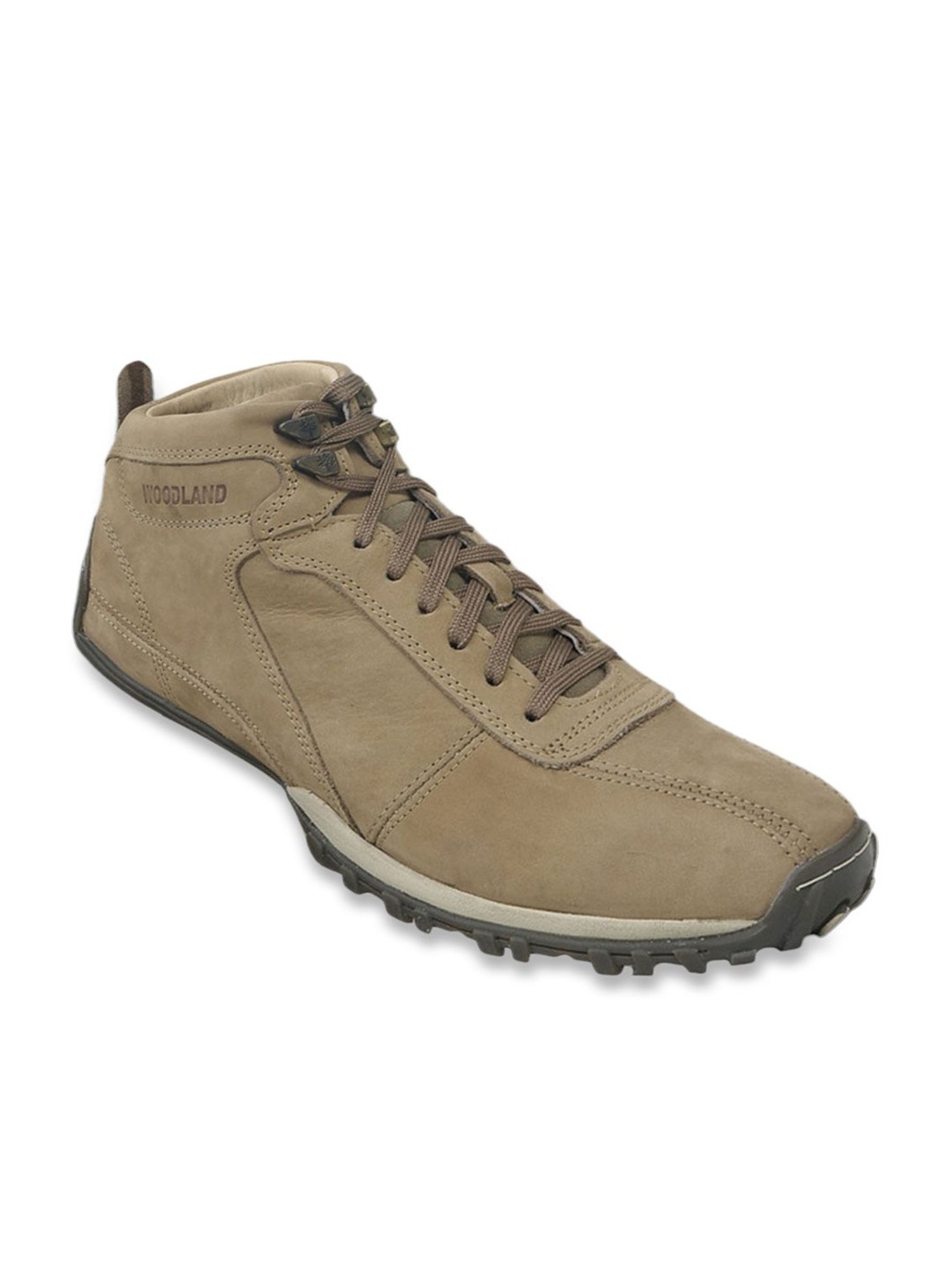 Woodland Men's Khaki Casual Sneakers