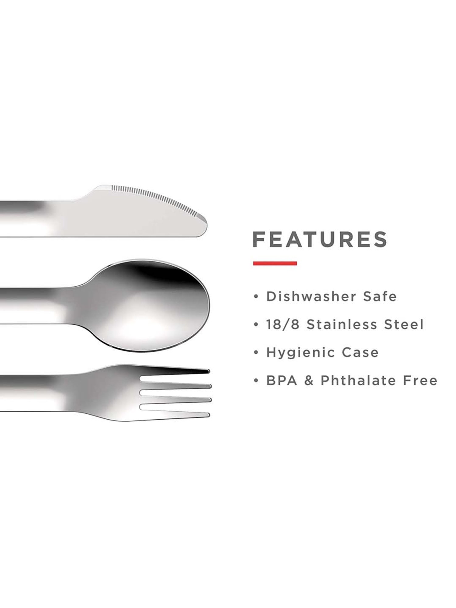 Zoku Green Stainless Steel Pocket Utensils - Set of 3