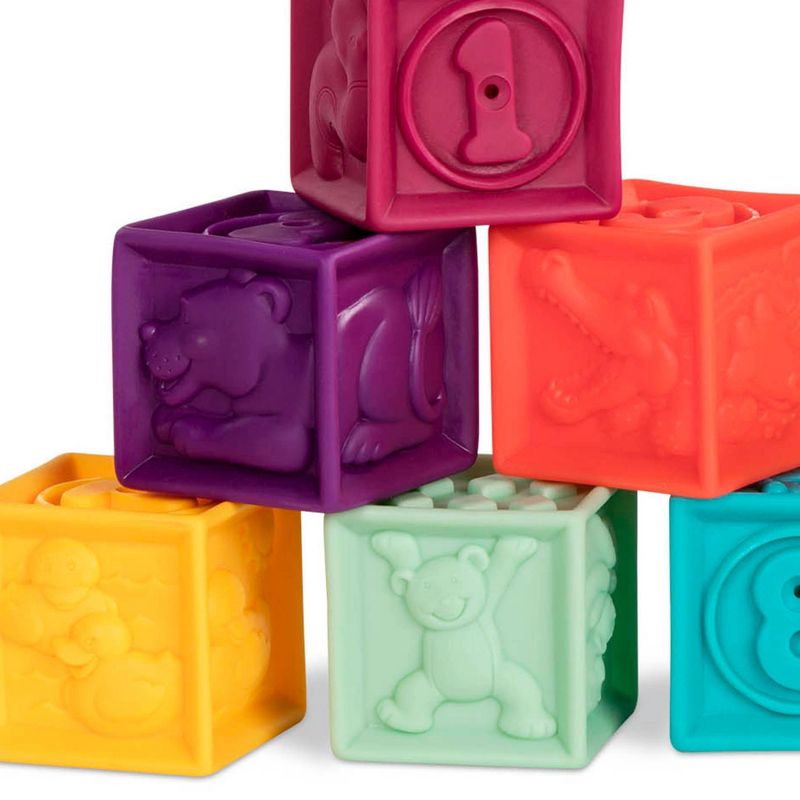 Baby B. Baby Blocks Toy - One Two Squeeze