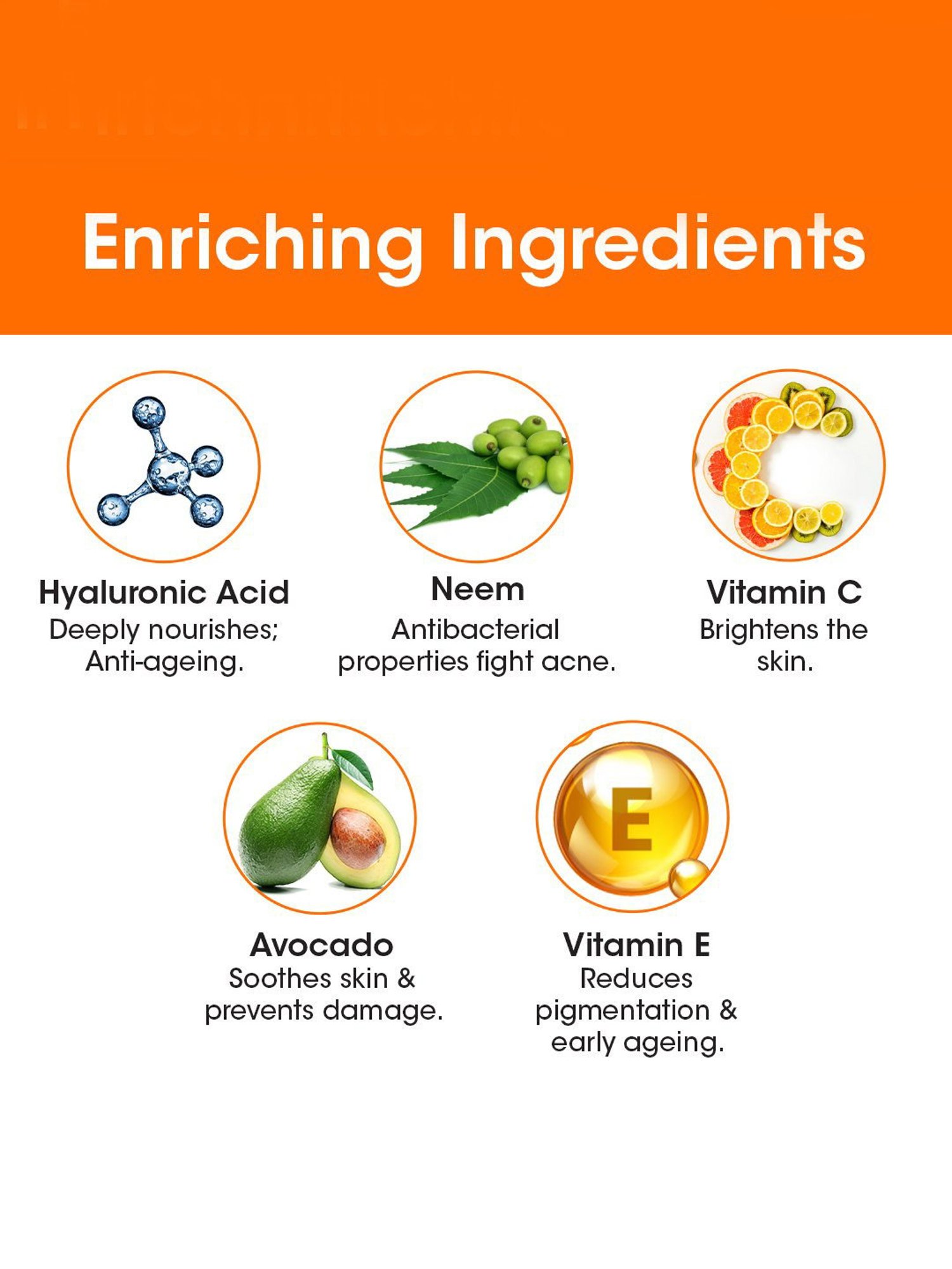 TAC - The Ayurveda Co. Vitamin C Foaming Face Wash with Brush for Glowing Skin - 150 ml