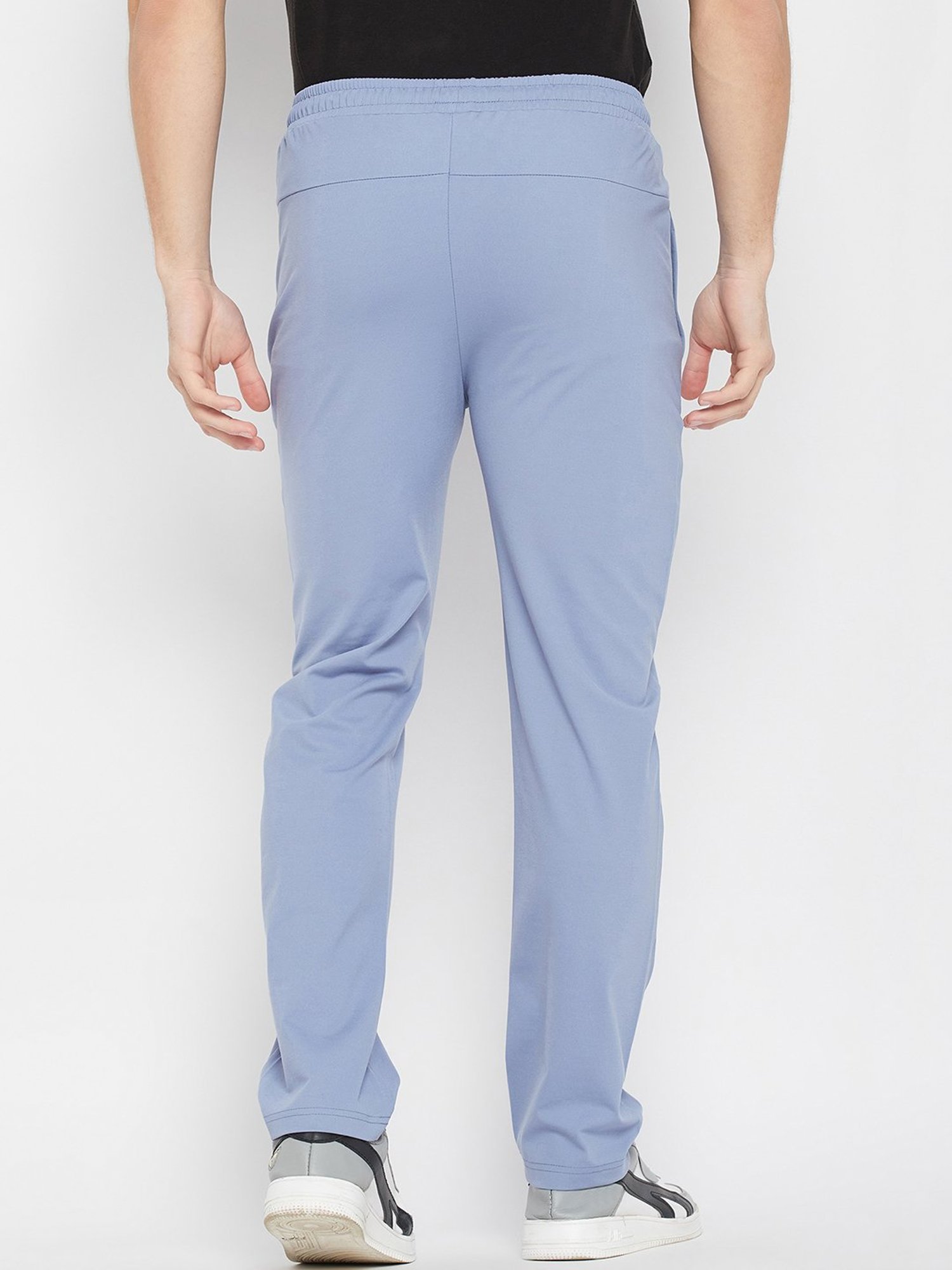 Okane Light Blue Regular Fit Trackpants