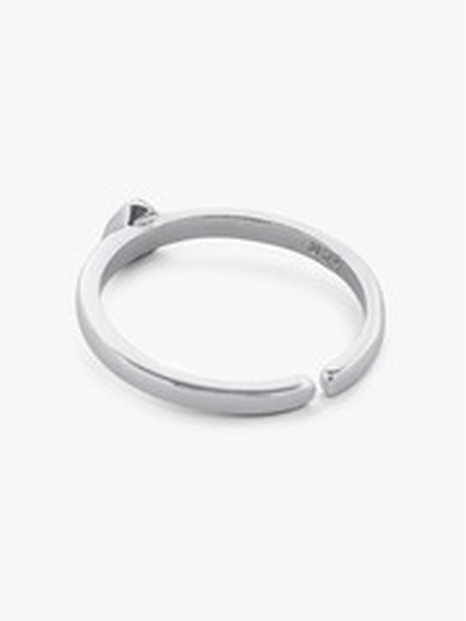 March by FableStreet 92.5 Sterling Silver Stackable Heart Ring for Women