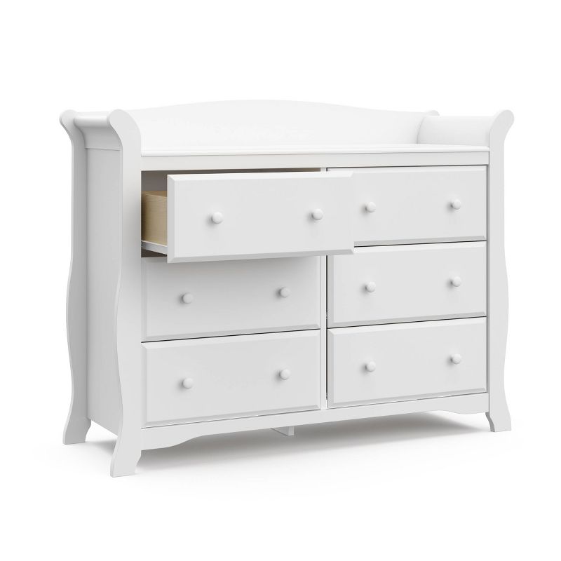 Storkcraft Avalon 6 Drawer Dresser - White