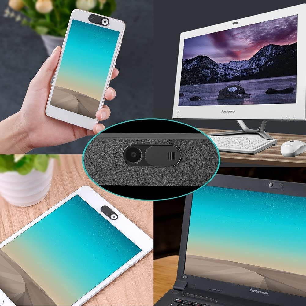 Webcam Cover, 3 Pack 0.03 inch Ultra-Thin Webcam Cover Slide Camera Cover for Laptop, Desktop, PC, MacBook Pro, iMac, Mac Mini, Notebook, Protect Your Privacy & Security (3 Pack)