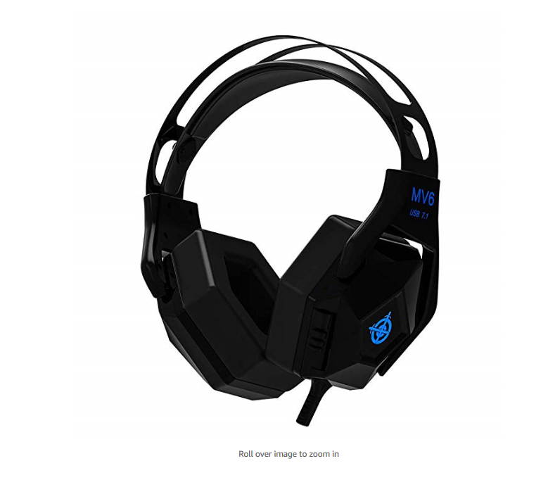 Docooler 7.1 Virtual Surround Sound Stereo Headset Wired Headphones Gaming Earphones for Computer PC Magic-Refiner MV6