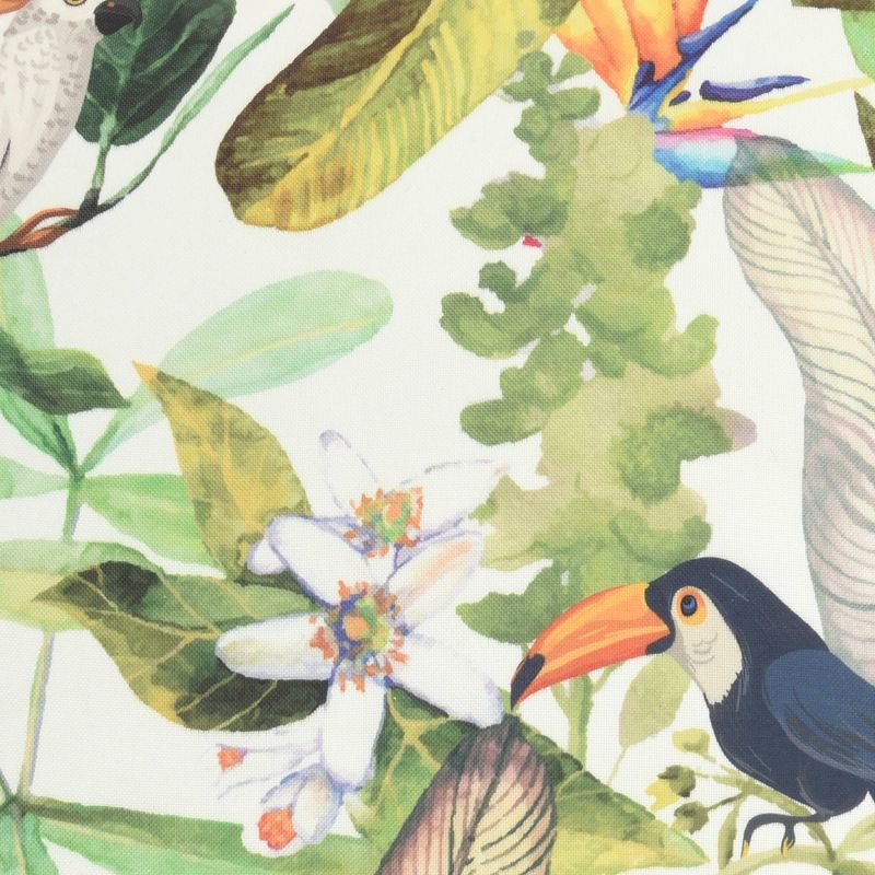 18"x18" Reversible Indoor/Outdoor Jungle and Cubes Pattern Square Throw Pillow - Mina Victory