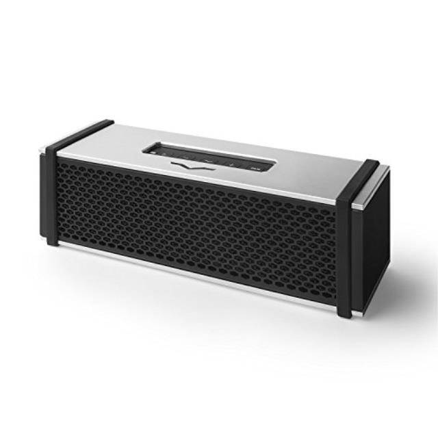 V-Moda Remix Bluetooth Speaker with Built-In Headphone Amplifier, Single, Silver