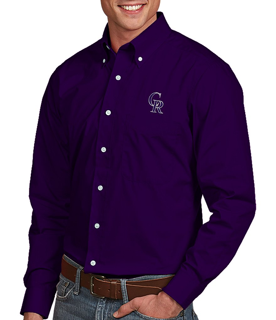 Antigua MLB Dynasty Long-Sleeve Woven Shirt