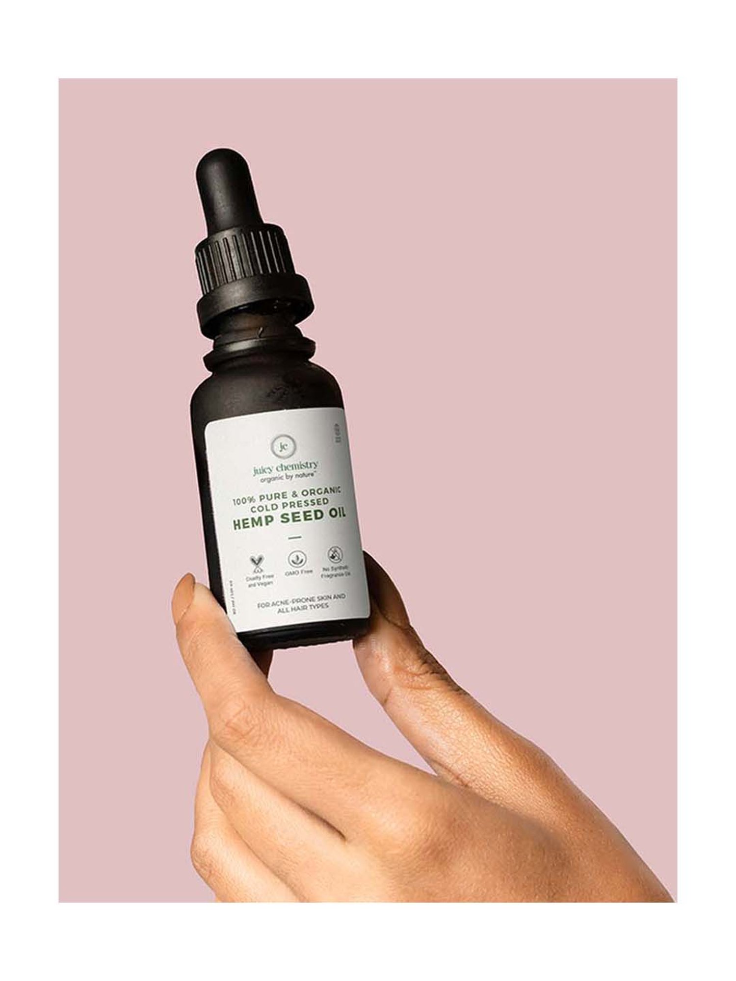 Juicy Chemistry Hemp Seed Cold Pressed Carrier Oil - 30 ml