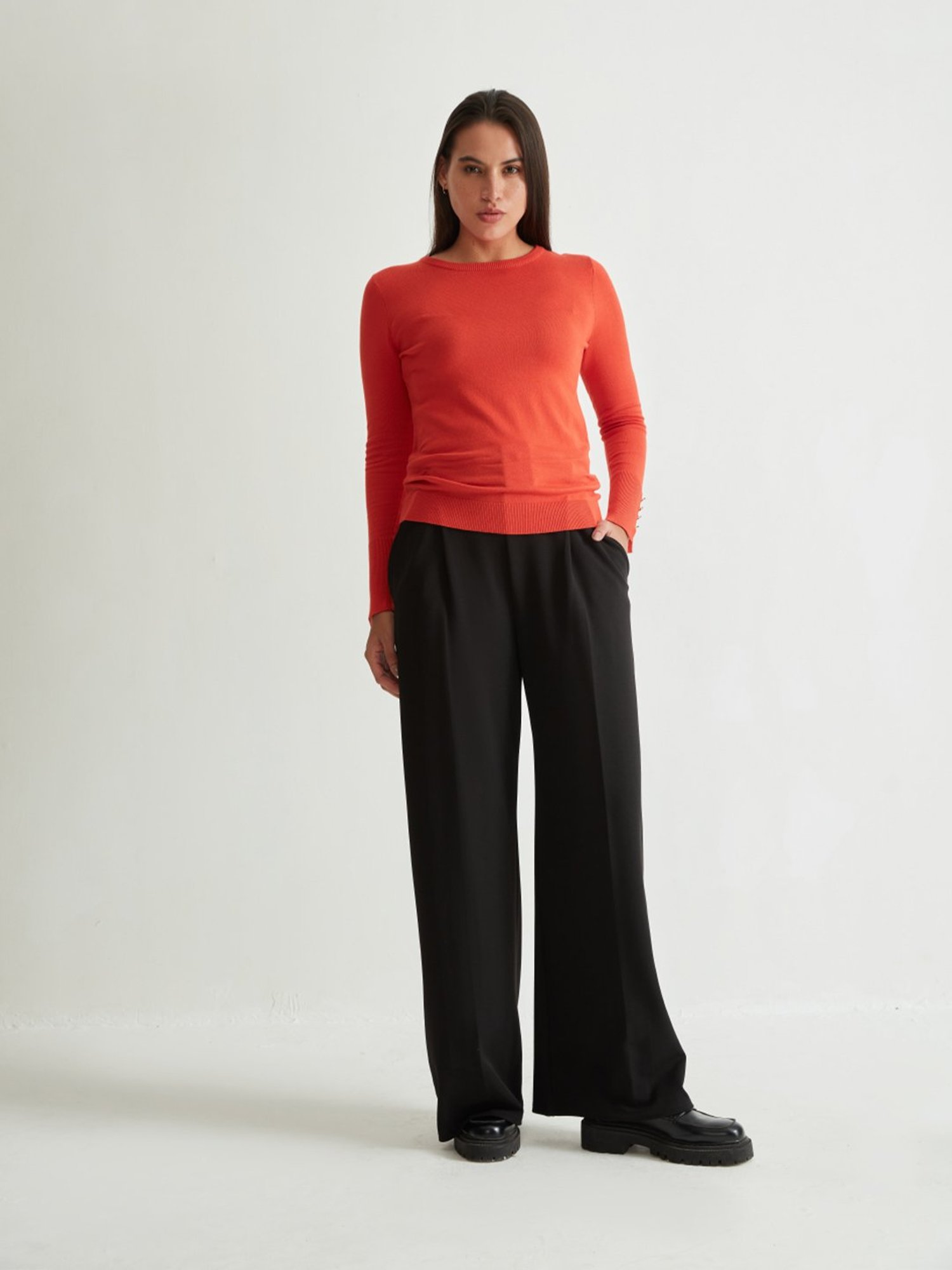 Cover Story Orange Pullover