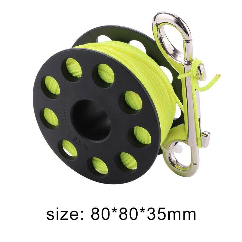 Scuba Diving Reel w/ 30m Swimming Scuba Spool Rope Outdoor Diving Equipment