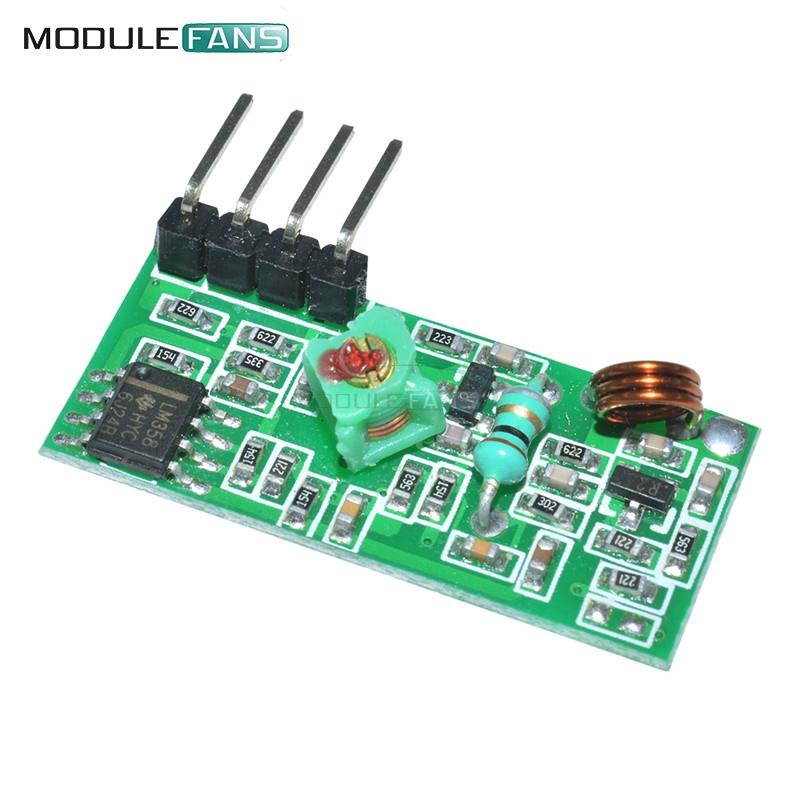 1 Pairs 433Mhz RF Transmitter And Receiver Link Diy Kit For Arduino ARM MCU DC 5V External Antenna AM Mode VCC Voltage Module