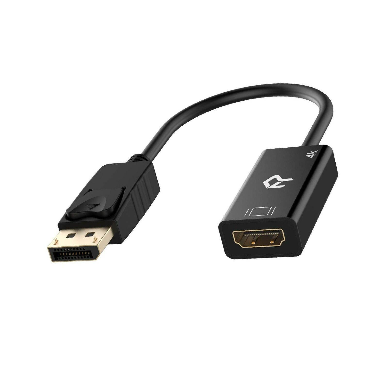 Rankie DisplayPort (DP) to HDMI Adapter, 4K Resolution Ready Converter with A...
