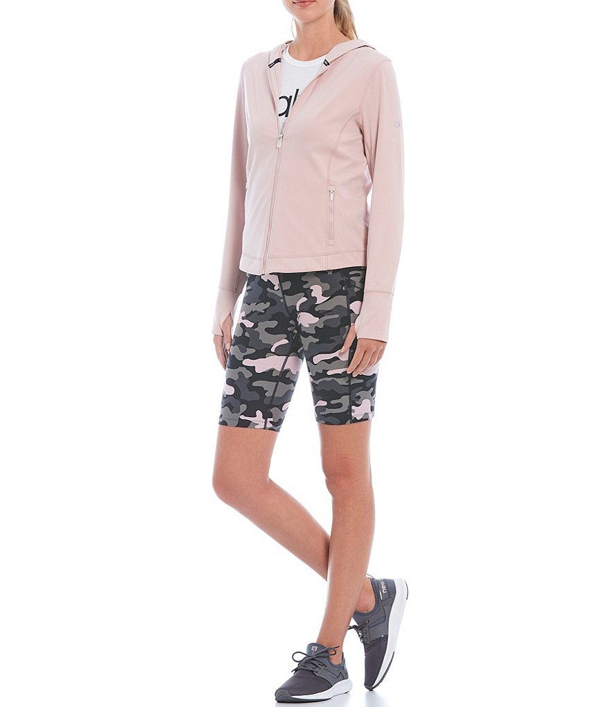 Calvin Klein Performance Yoga Long Sleeve Front Zip Hoodie Jacket