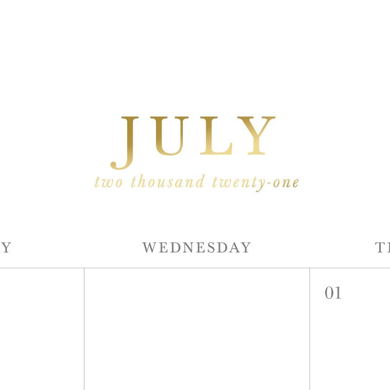 2021-22 Academic Desk Pad Monthly Black - Sugar Paper™