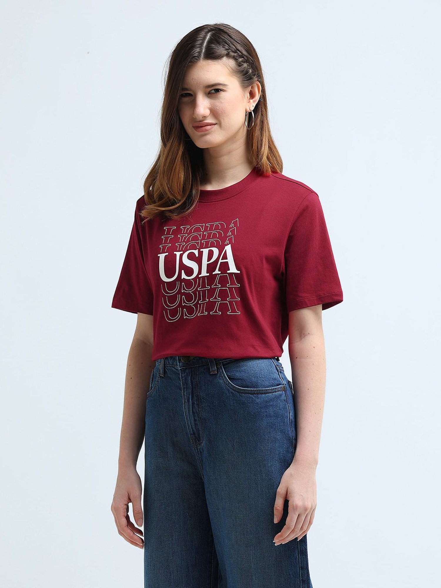 U.S. Polo Assn. Red Graphic Print T-Shirt