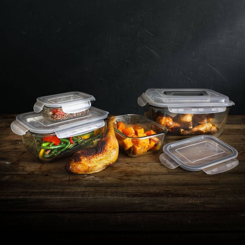 Mason Craft & More Set of 4 Food Storage Containers with Lids