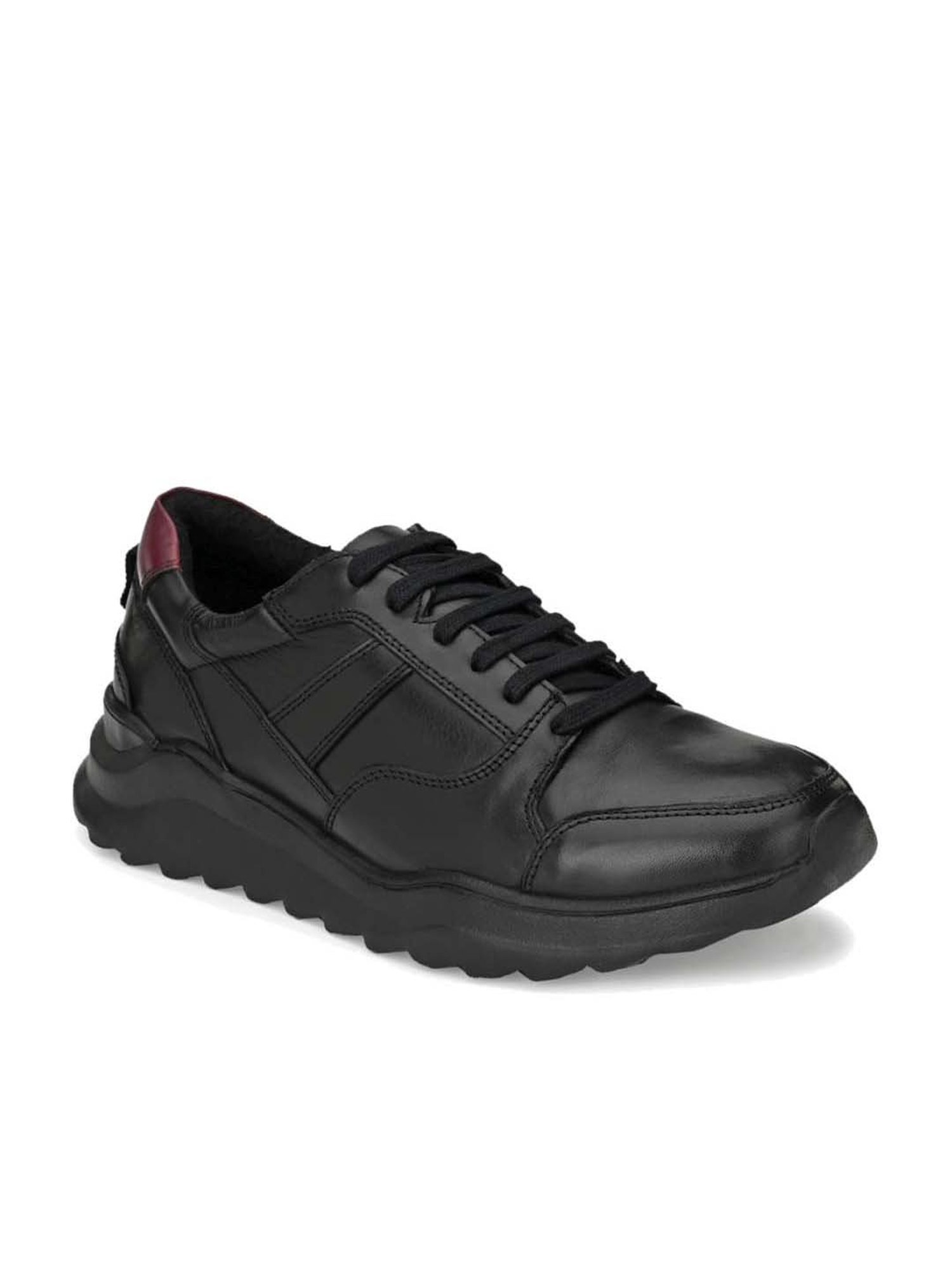 Delize Men's Black Casual Sneakers