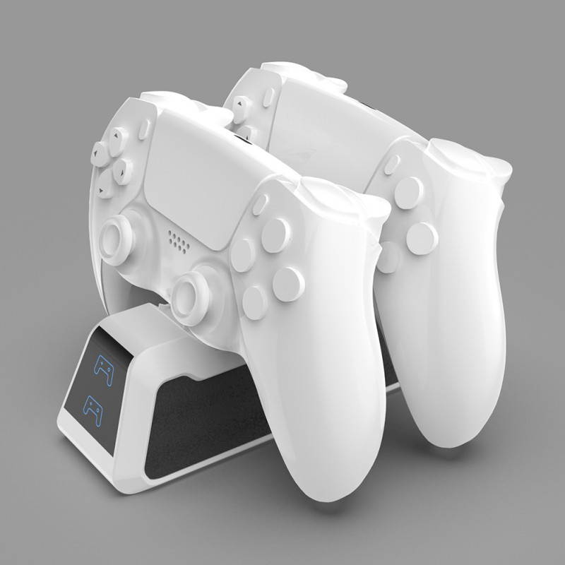 Dual Controller LED Charger Dock Station USB Fast Charging Stand For PS5 PlayStation5