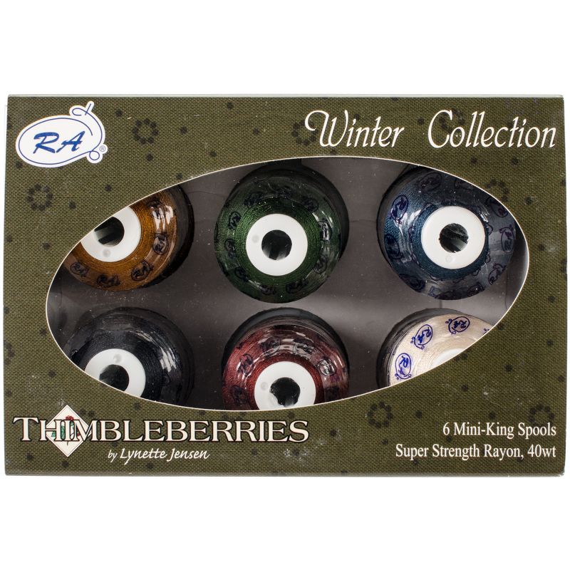 Thimbleberries Rayon Thread Collection 1,100yd 6/Pkg-Winter