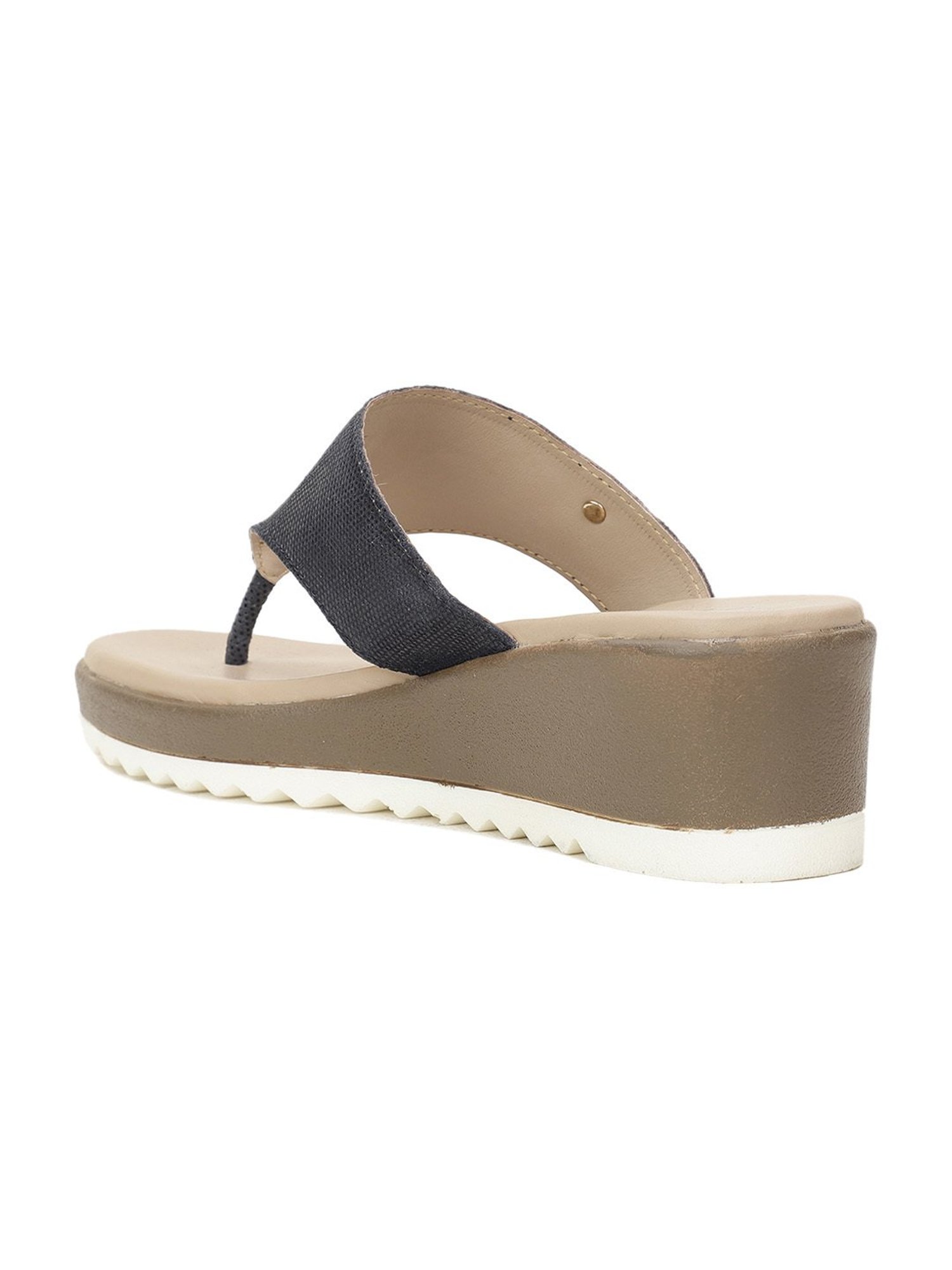 Hush Puppies by Bata Women's Navy Thong Wedges