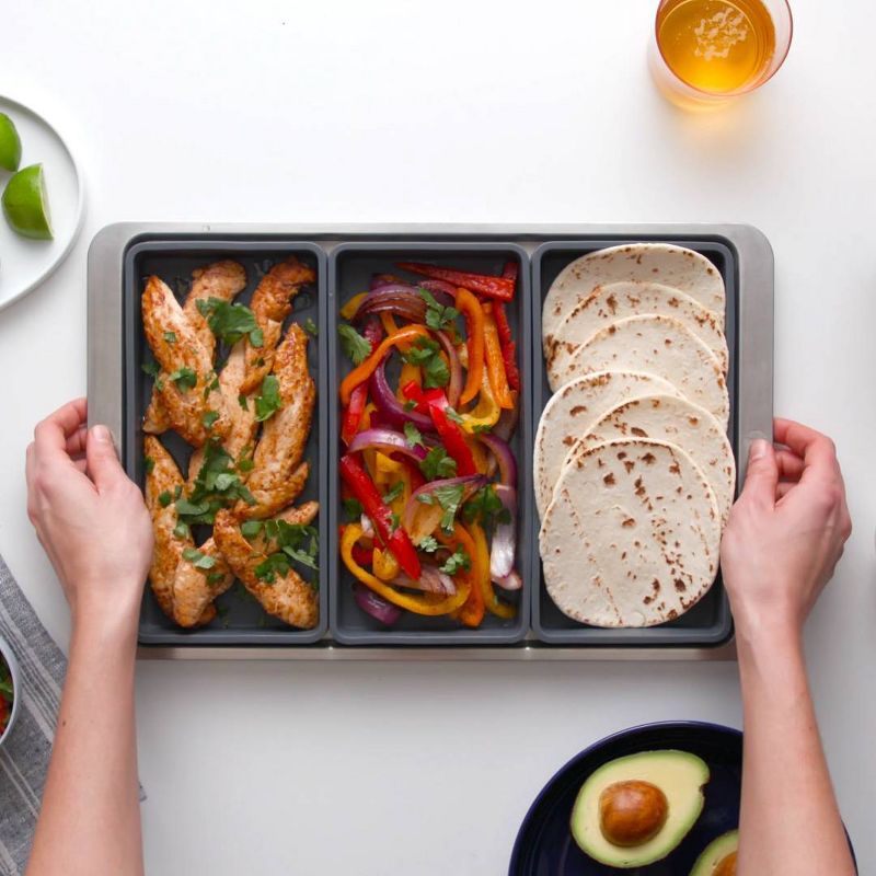 Prepd Cheat Sheets 4pc Silicone Modular Baking Sheet Pan Dividers