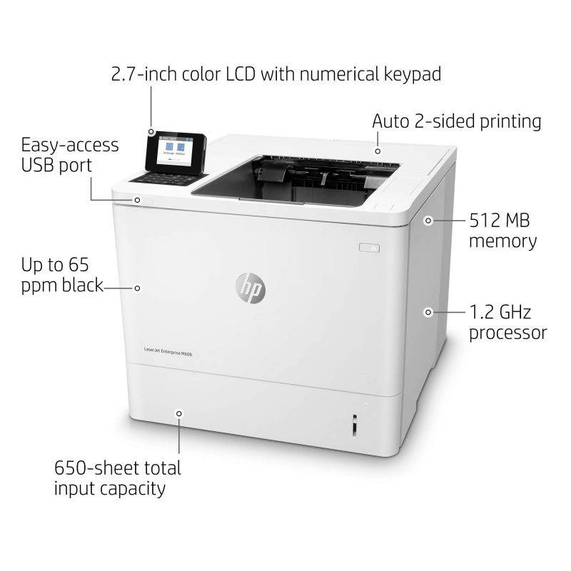HP LaserJet Enterprise M608dn Monochrome Laser Printer