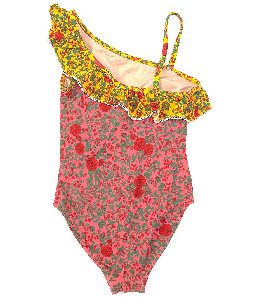 Flapdoodles Big Girls 7-10 Rainbow Tankini & Skirted Two-Piece Swimsuit