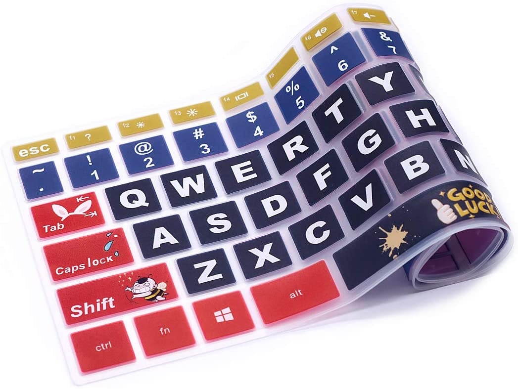HRH Keyboard Cover for HP 14" Laptop 2020 2019 2018,HP Pavilion x360 14M-BA 14M-CD 14M-DH 14-BA 14-BF 14-cm 14-CF 14-DF 14-DK 14-DS 14-DQ Series 14 Inch Protective Skin (with Squared Keypad),Good Luck