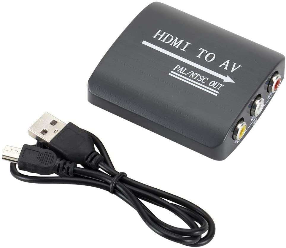 Homyl Portable to AV/RCA Adapter Box 1080P HD Video Converter CSBV AV Output