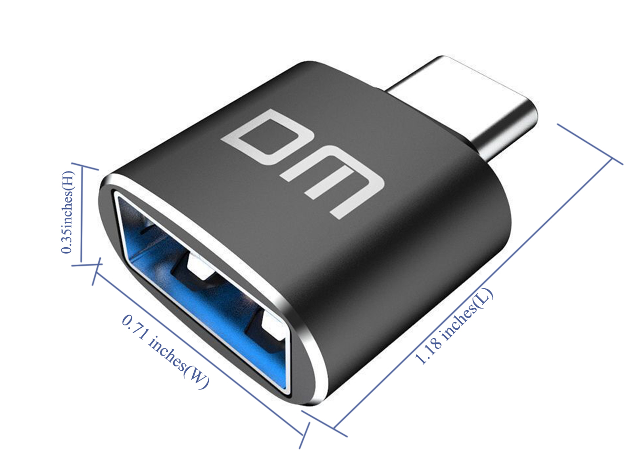 USB C Adapter, USB C to USB A 3.0 Adapter,USB C male to USB A female Converter with OTG function for MacBook , Google Chromebook Pixelbook , Samsung Galaxy S9 S8 S8+ Note8,Tablets,Smart phone and more