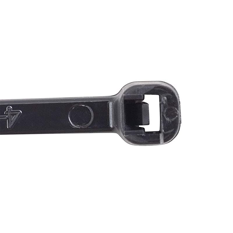 1000 Pc Bag Black Nylon 11 Cable Zip Ties Self Locking Head UV Heat Resistant Outdoor Indoor for Bundling Tag Hold Wires Cords Crafts