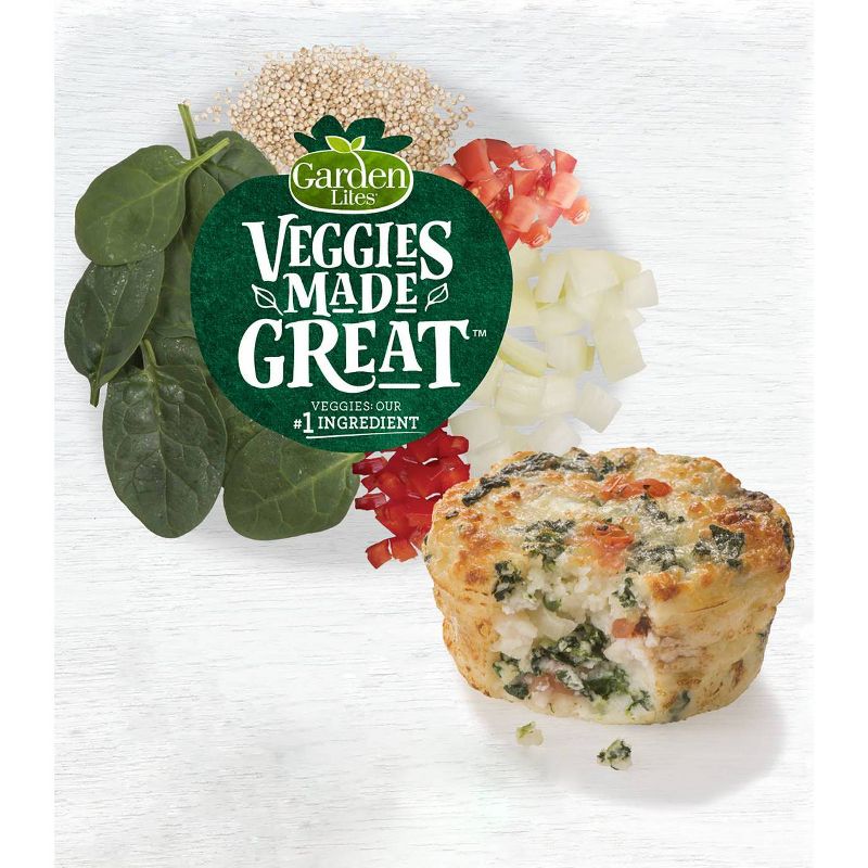 Garden Lites Veggies Made Great Frozen Spinach Egg White Frittata - 12oz/6ct